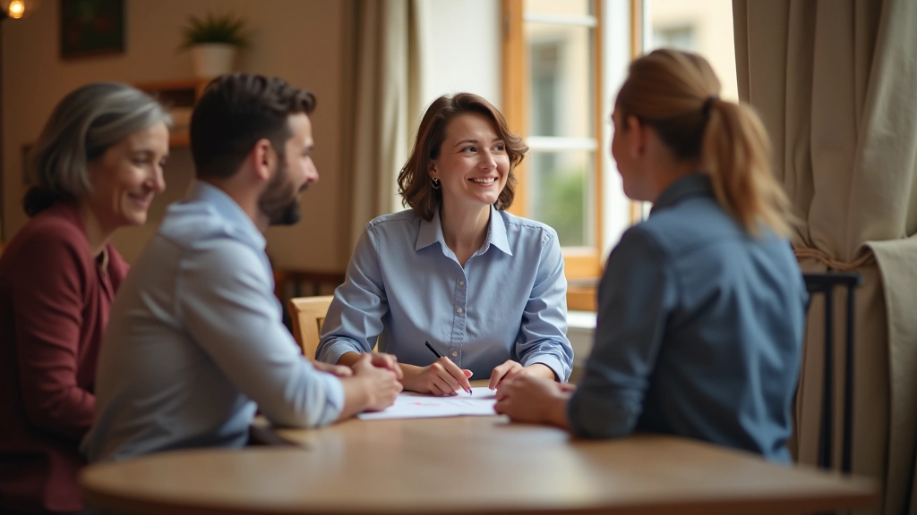 Négociation polite et respectueuse entre acheteur et vendeur, accord conclu, satisfaction mutuelle