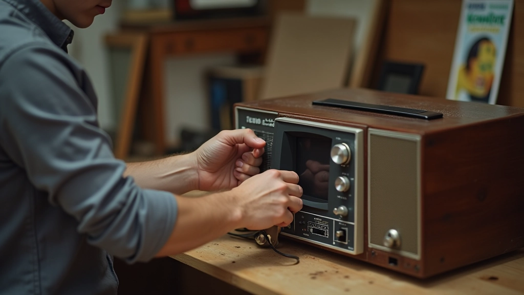 Électronique d'occasion examinée, appareils en bon état, test en cours